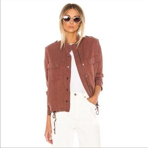 Rails Collins Bomber Jacket Burgundy Red Medium